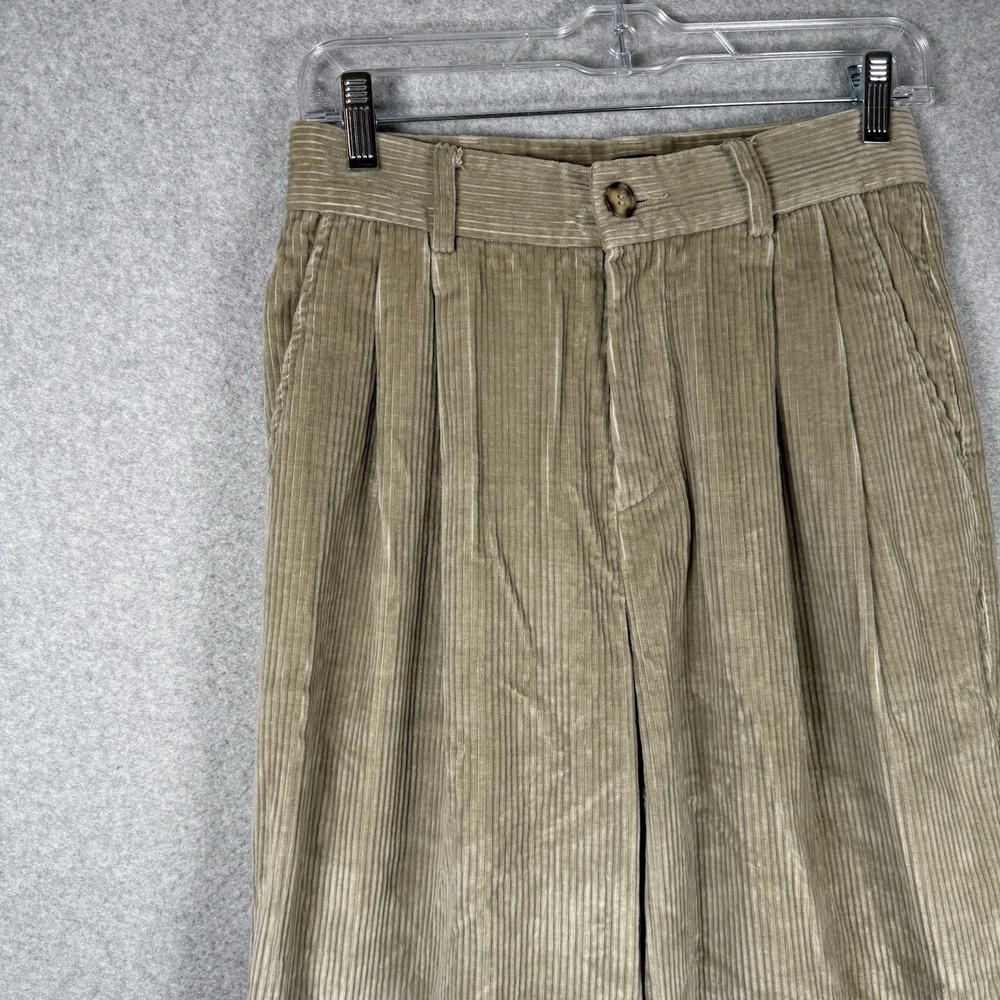 Gap Corduroy Pants Womens 6 Khaki Beige Loose Fit Baggy Vintage - Picture 2 of 8